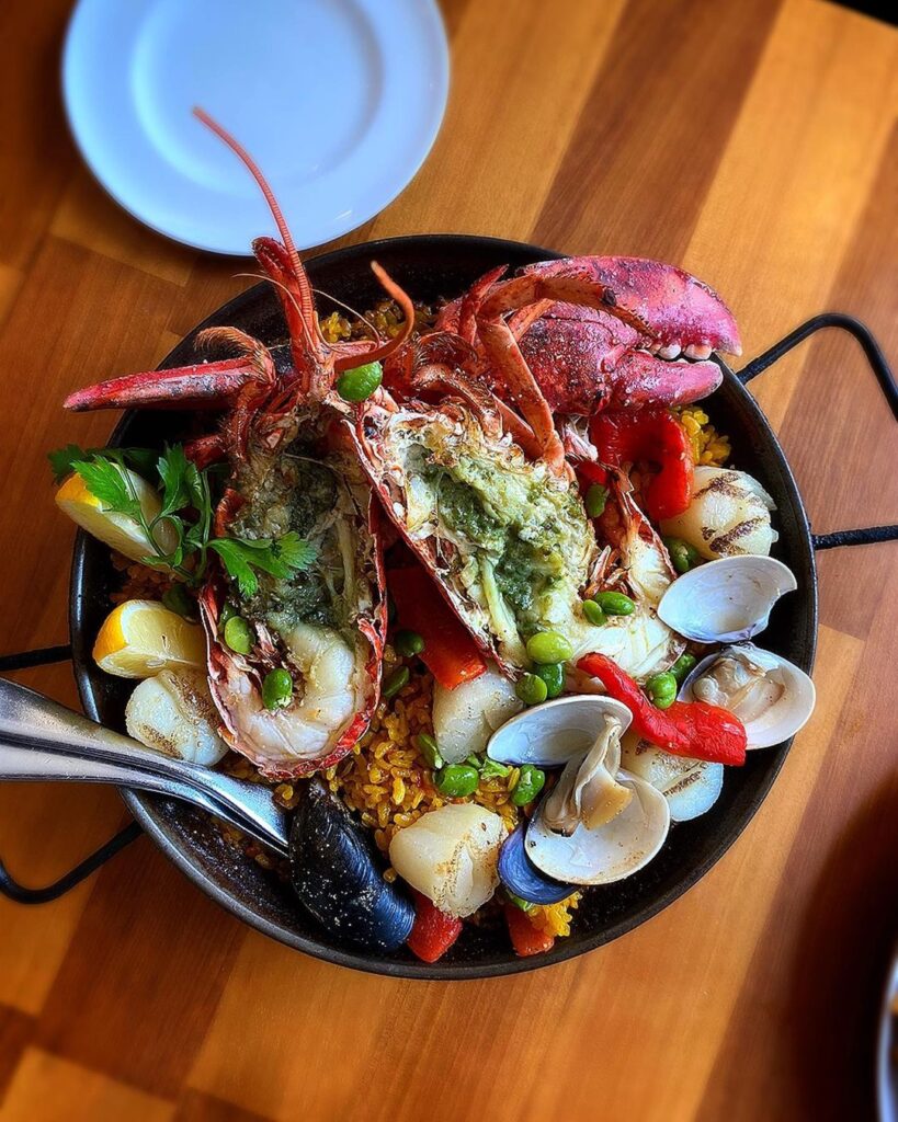 An image of the fresh seafood from Ocean Rock Seafood & Tapas in Stanley