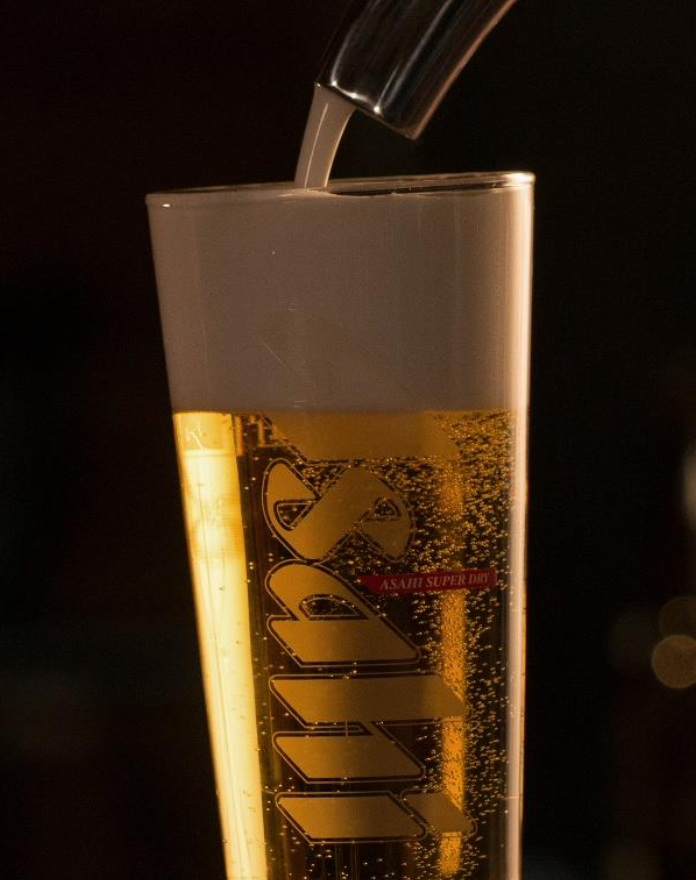 An image of Asahi beer. 